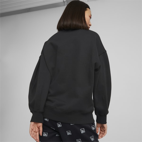 Classics Oversized Women's Oversized Sweatshirt, Puma Black, extralarge-AUS