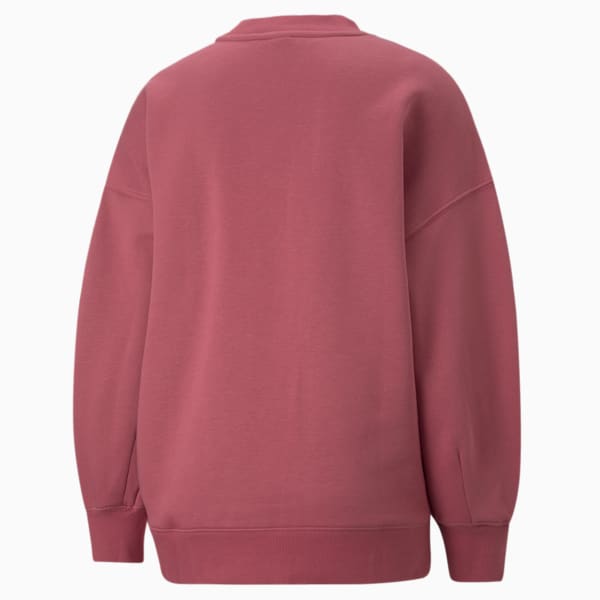 Classics Oversized Women's Crewneck Sweatshirt, Dusty Orchid, extralarge