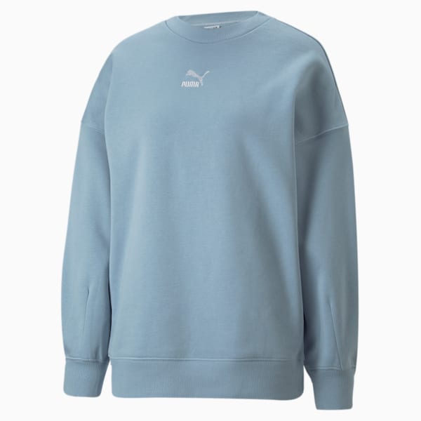 Classics Oversized Crewneck Sweatshirt Women, Blue Wash, extralarge-GBR