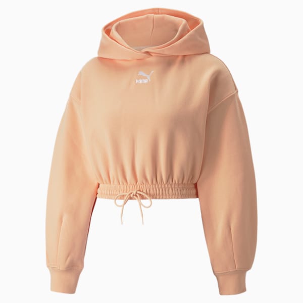 Classics Women's Relaxed Fit Cropped Hoodie, Peach Parfait, extralarge-IND