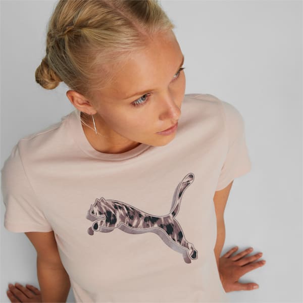 Power Safari Short Sleeve Women's Regular Fit T-Shirt, Rose Quartz, extralarge-AUS