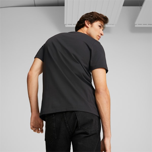 Reflective Graphic Men's T-Shirt, Puma Black