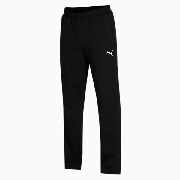 Zippered Women's Regular Fit Jersey's Regular Fit Sweatpants, Puma Black, extralarge-IND
