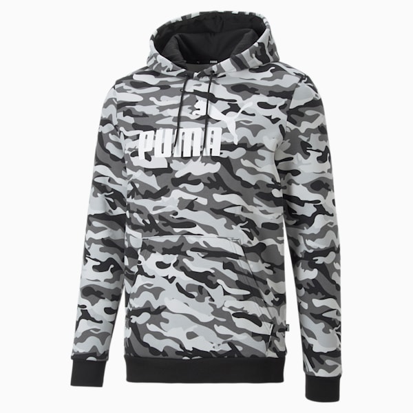 Camo Men's Regular Fit Hoodie, Puma Black, extralarge-IND