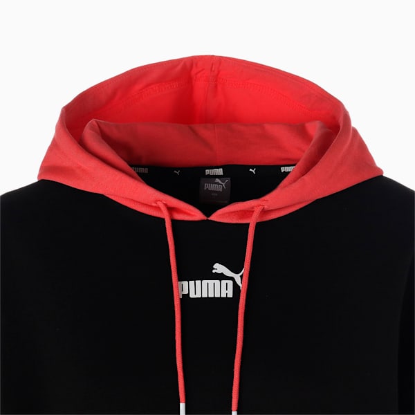 ウィメンズ PUMA POWER スウェット ロング フーディー, Salmon-Puma Black, extralarge-JPN