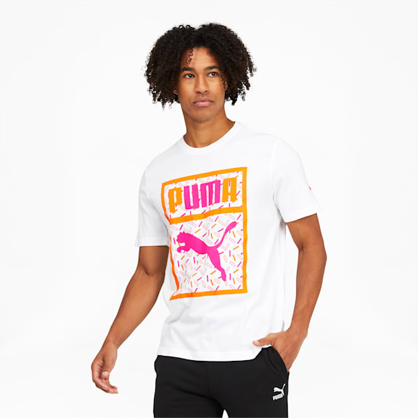 PUMA Sprinkle Tee, Puma White, extralarge