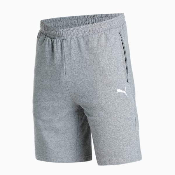 Zippered BT Men's Shorts, Medium Gray Heather, extralarge-IND