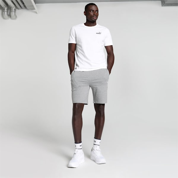 Zippered BT Men's Shorts, Medium Gray Heather-cat, extralarge-IND