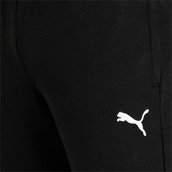 Zippered Men's Slim Fit Sweat Pants, Puma Black, extralarge-IND