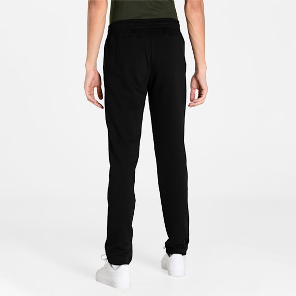 Zippered Men's Slim Fit Sweat Pants, Puma Black, extralarge-IND