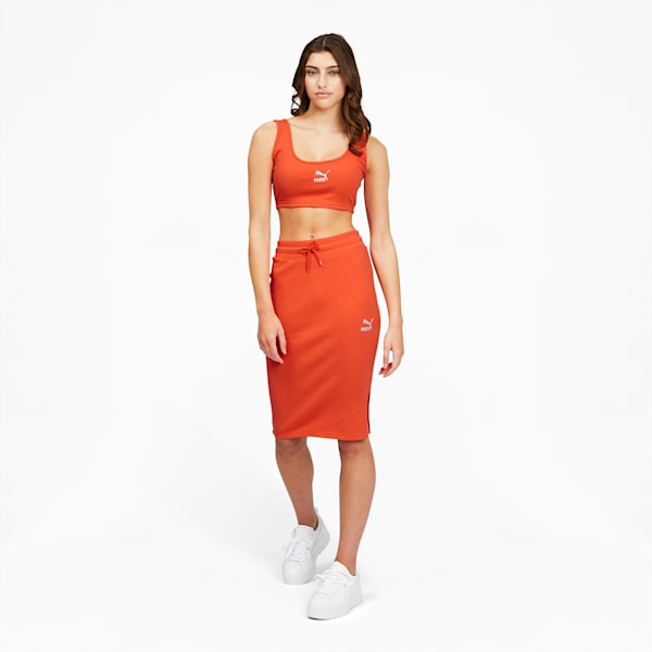 Puma Women's Classics Ribbed Crop Top