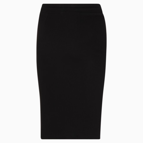 Classics Ribbed Midi Women's Skirt PL, Puma Black, extralarge