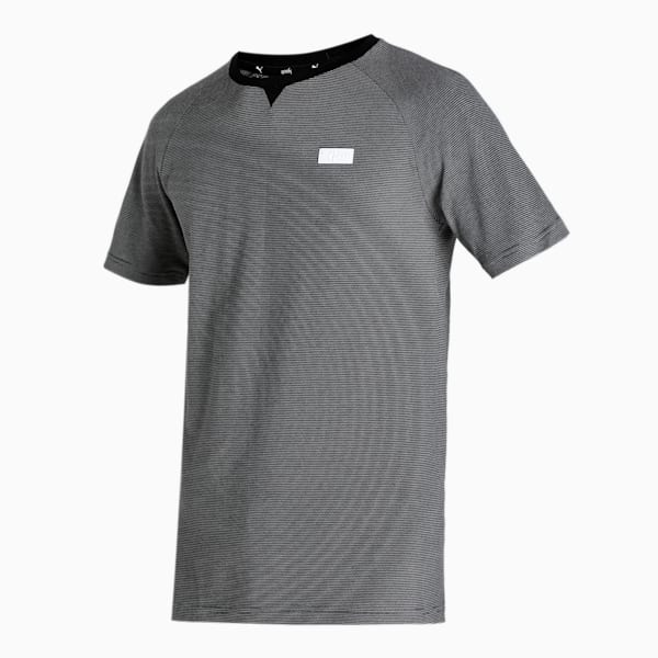 One8 Men's Jacquard Slim Fit T-Shirt, PUMA Black, extralarge-IND