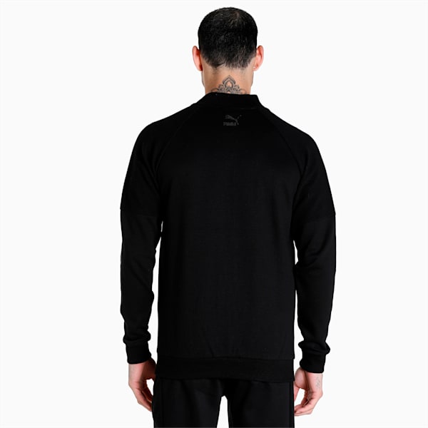 One8 Virat Kohli Men's Full Zip Slim Fit Jacket, PUMA Black, extralarge-IND