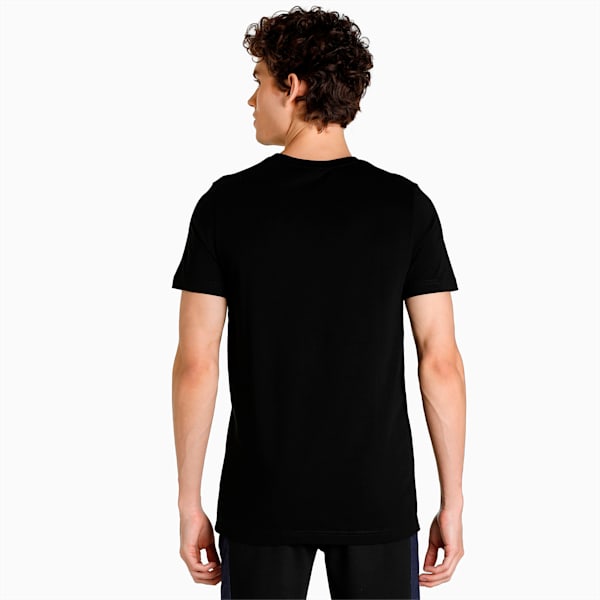 PUMA x one8 Men's Logo Slim Fit T-Shirt, Puma Black, extralarge-IND