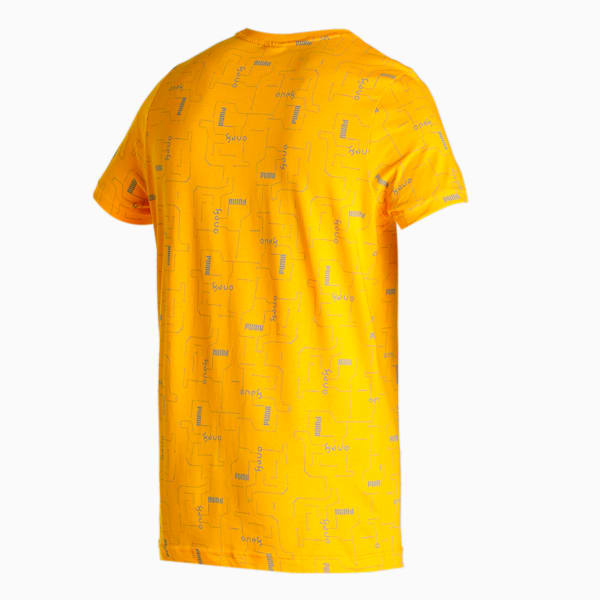 One8 All Over Print Men's Slim Fit T-Shirt, Tangerine, extralarge-IND