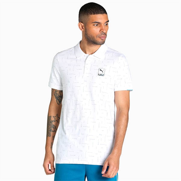 One8 Men's Slim Fit Polo, PUMA White, extralarge-IND