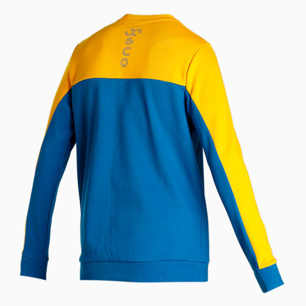 PUMA x one8 Men's Slim Fit Sweatshirt, Lake Blue, extralarge-IND