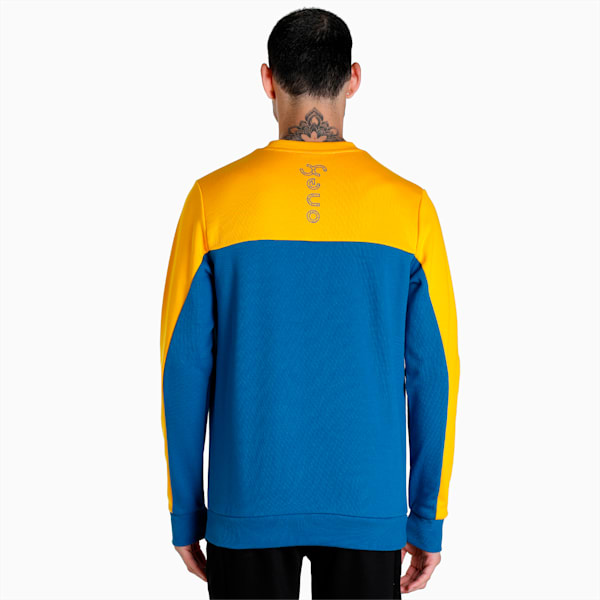 One8 Virat Kohli Men's Slim Fit Sweatshirt, Lake Blue, extralarge-IND