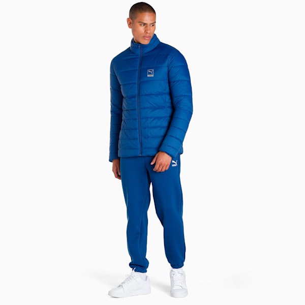 PUMA x one8 Men's Reversible Padded Slim Fit Jacket, Blazing Blue, extralarge-IND