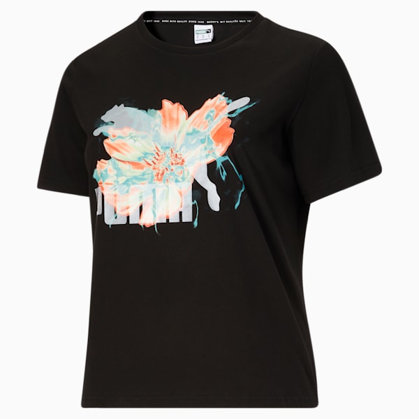 T-shirt graphique Hidden Flower, femme, Puma Black