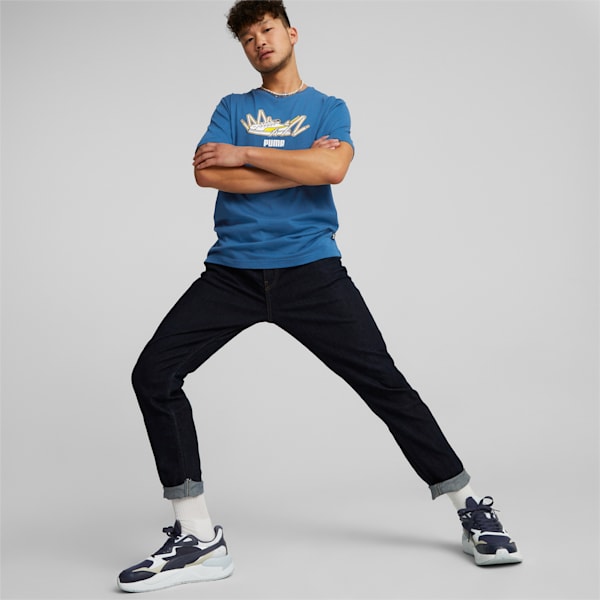 T-shirt à graphique Sneaker Smash, homme, Bleu lac