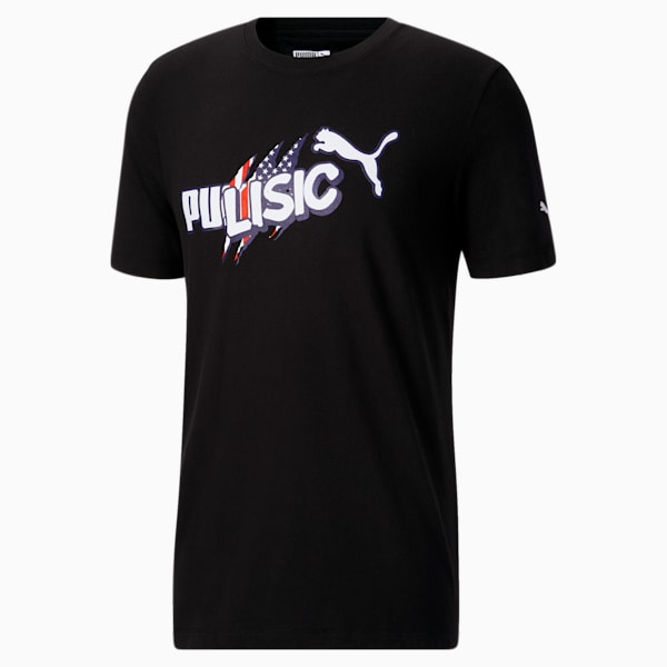 Christian Pulisic Men's Graphic Tee, Puma Black, extralarge