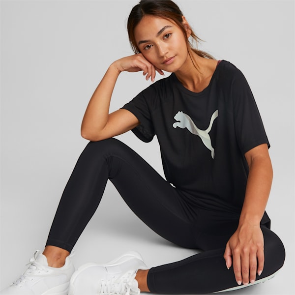 ウィメンズ EVOSTRIPE Tシャツ, Puma Black, extralarge-JPN