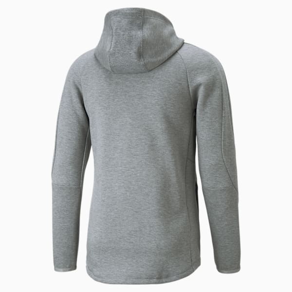 メンズ EVOSTRIPE フーディー, Medium Gray Heather, extralarge-JPN