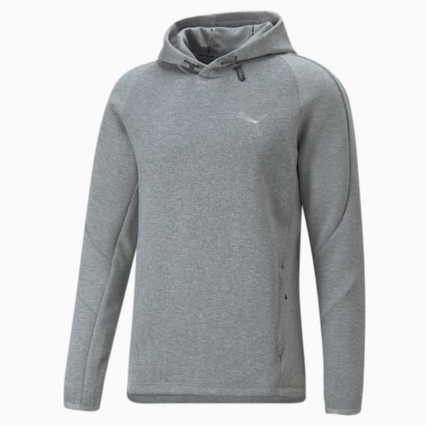 メンズ EVOSTRIPE フーディー, Medium Gray Heather, extralarge-JPN