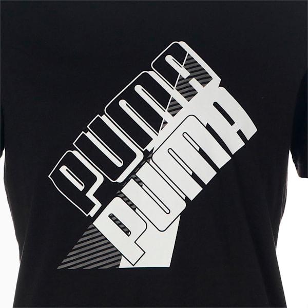 メンズ PUMA POWER ロゴ Tシャツ, Puma Black, extralarge-JPN