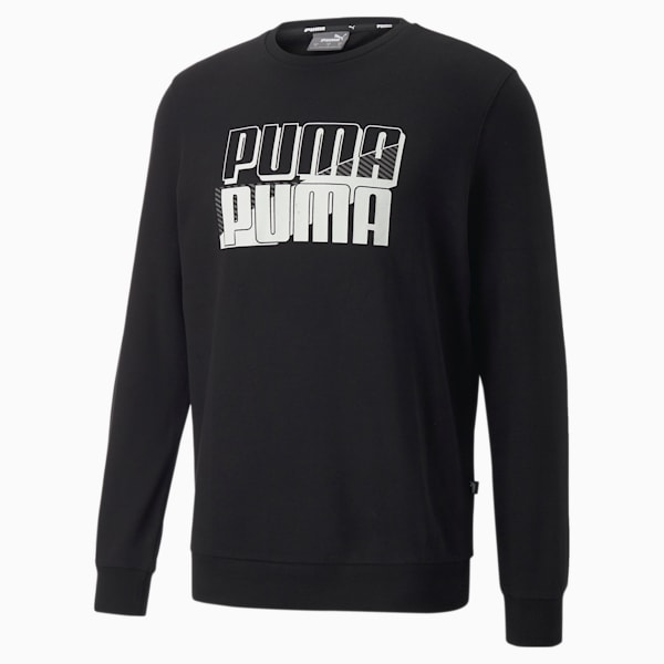 メンズ PUMA POWER ロゴ クルースウェット, Puma Black, extralarge-JPN