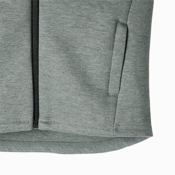 キッズ ボーイズ EVOSTRIPE フーデッド ジャケット 120-160cm, Medium Gray Heather