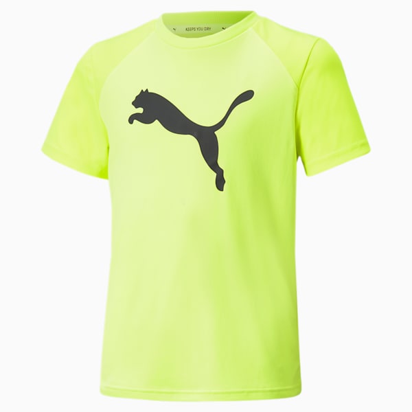 キッズ ボーイズ ACTIVE SPORTS CAT ポリ Tシャツ 120-160cm, Lime Squeeze, extralarge-JPN