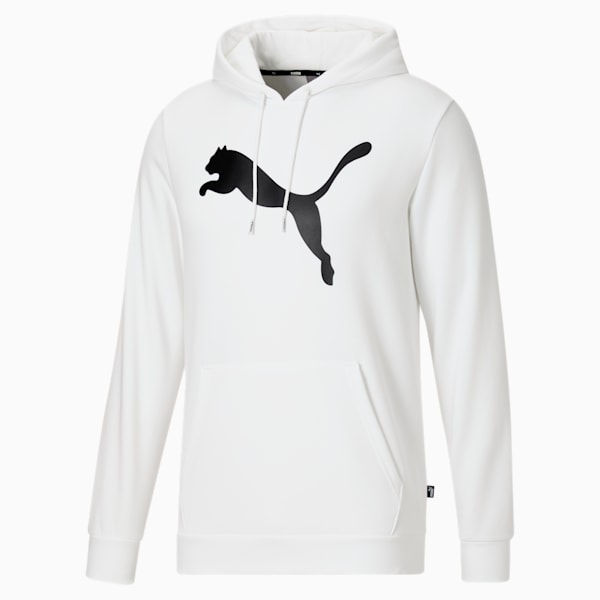 Big Cat Men's Logo Hoodie, Puma White, extralarge