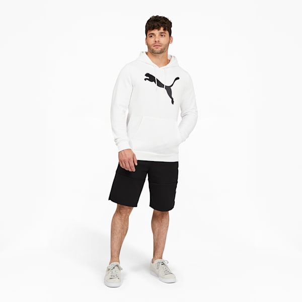 Chandail à capuche à logo Big Cat Homme, Puma White, extralarge