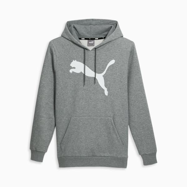 Chandail à capuche à logo Big Cat Homme, Medium Gray Heather, extralarge