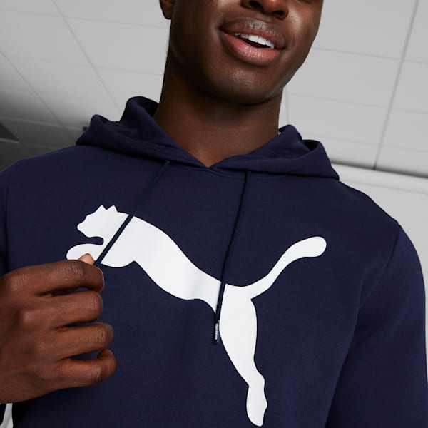 Big Cat Men's Logo Hoodie, PUMA Navy, extralarge