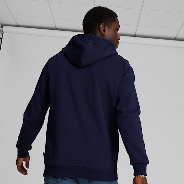 Big Cat Men's Logo Hoodie, PUMA Navy, extralarge