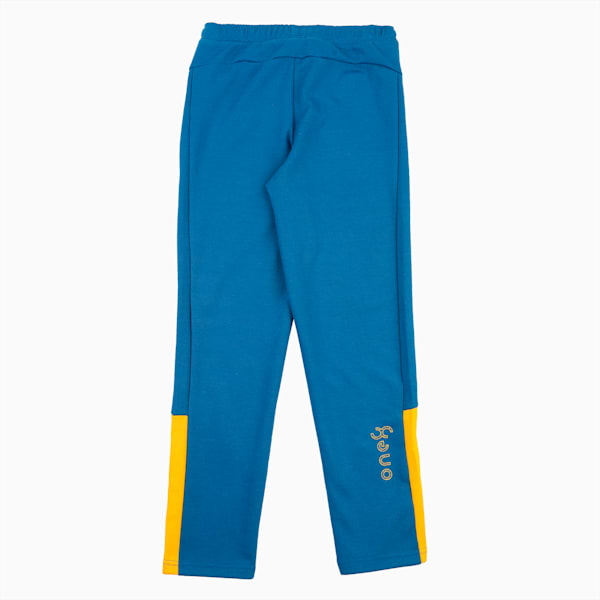 PUMA x one8 Boy's Regular Fit Pants, Lake Blue, extralarge-IND