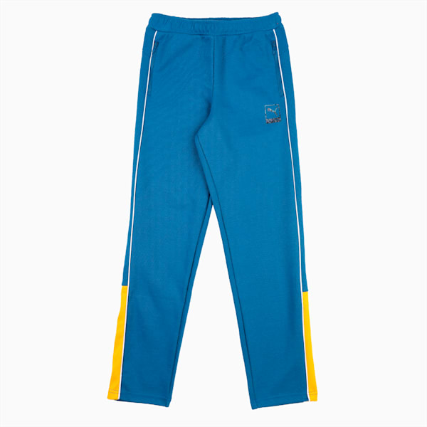 PUMA x one8 Boy's Regular Fit Pants, Lake Blue, extralarge-IND