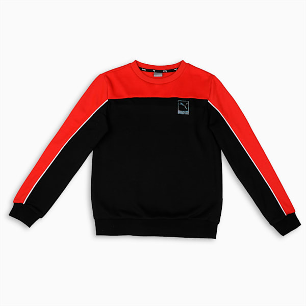 One8 Youth Regular Fit Sweatshirt, PUMA Black, extralarge-IND