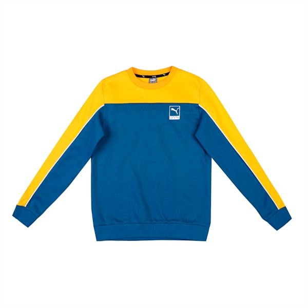 One8 Virat Kohli Youth Regular Fit Sweatshirt, Lake Blue, extralarge-IND