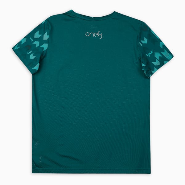 One8 Virat Kohli All Over Print Youth T-Shirt, Varsity Green