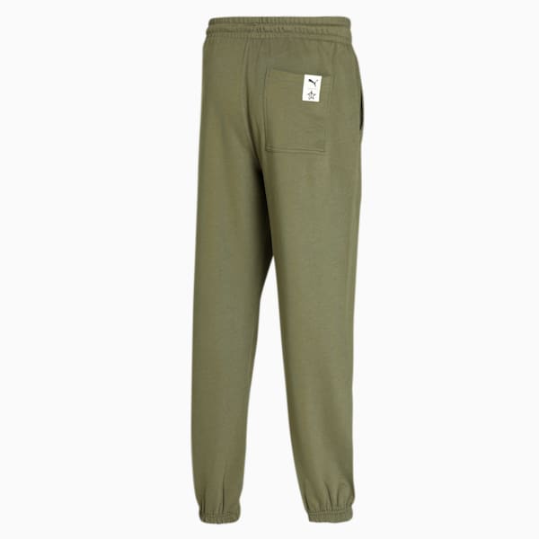 PUMAx1DER Men's Relaxed Fit Pants, Dark Green Moss, extralarge-IND