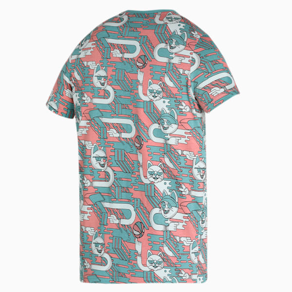 PUMAx1DER AOP Men's T-Shirt, Mineral Blue, extralarge-IND