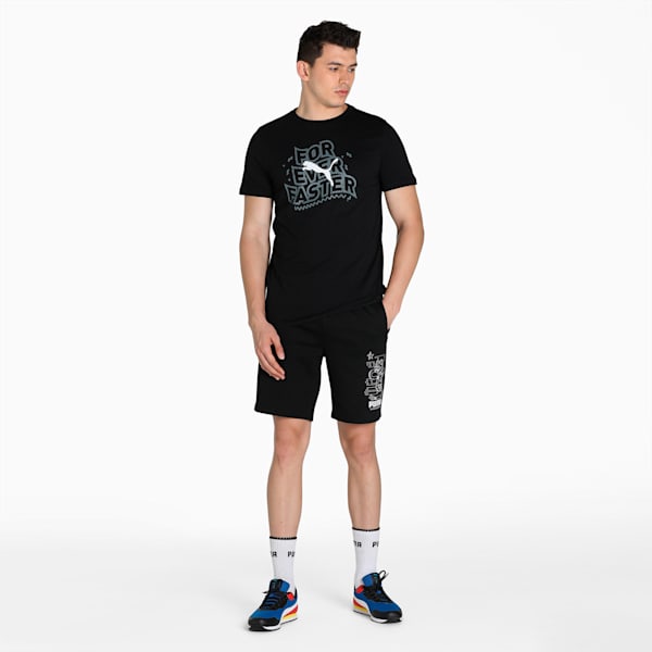 PUMAx1DER Graphic Men's Slim Fit T-Shirt, Puma Black, extralarge-IND