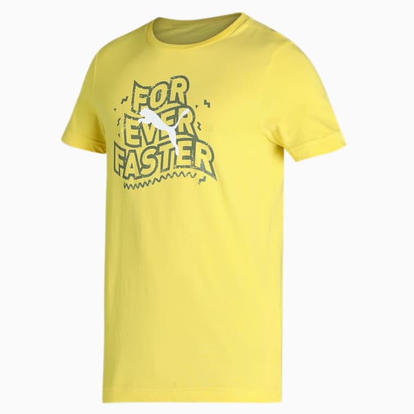 PUMAx1DER Graphic Men's Slim Fit T-Shirt, Fresh Yellow, extralarge-IND