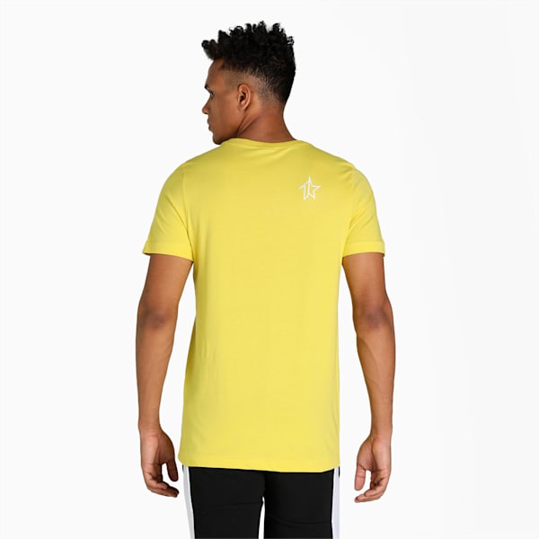 PUMAx1DER Graphic Men's Slim Fit T-Shirt, Fresh Yellow, extralarge-IND