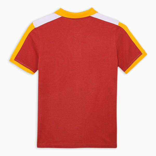 Colorblock Youth Regular Fit Polo, Astro Red-Yellow sizzle, extralarge-IND